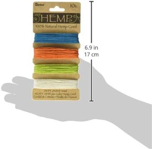 DARICE 1936-86 Hemp Earthy Card Set, 20-Pound by 120-Feet, Assorted in Saudi Arabia