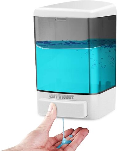 6-Pack Soap Dispenser Wall Mount 1000ml (33.8oz) –Commercial Heavy-Duty Plastic Liquid Dispenser for Soap,Shampoo, Hand Sanitizer– Manual Pump for Bathroom, Kitchen, Restaurant,Hotel (1000ml) in Saudi Arabia
