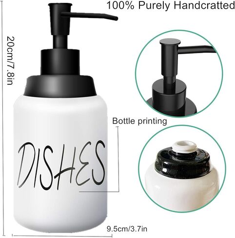 6-Pack Soap Dispenser Wall Mount 1000ml (33.8oz) –Commercial Heavy-Duty Plastic Liquid Dispenser for Soap,Shampoo, Hand Sanitizer– Manual Pump for Bathroom, Kitchen, Restaurant,Hotel (1000ml) in Saudi Arabia