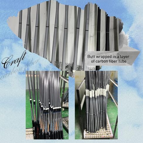 Carbon Fiber Pool Cue Stick Technology Low Deflection Billiard Cue ( 12.5mm Carbon Fiber Shaft, 4 Pieces of Carbon Tubes Inside Butt, Leather Handle, 3/8*8 Radial Pin Joint, Adjustable Weight) in Saudi Arabia