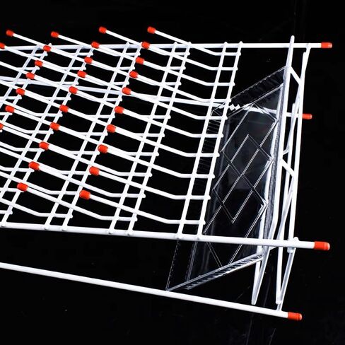 رف تجفيف المختبر 55 أوتاد رف الأواني الزجاجية للمختبر رف تجفيف الأواني الزجاجية بسلك فولاذي رف تجفيف الأنبوب القائم بذاته لأدوات المختبر المدرسية (55 أوتاد) in Kuwait