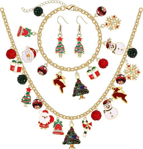 YAHPERN Halloween Necklace Bracelet Earrings for Women Halloween Jewelry Accessories Spooky Pumpkin Candy Corn Boo Pendant Necklace Spider Ghost Charm Bracelet Halloween Outfits Party Favor in Saudi Arabia