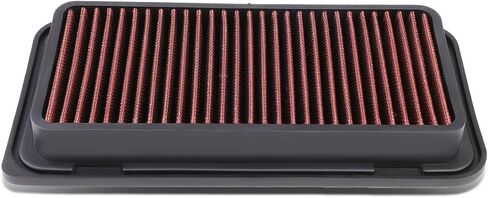 DNA Motoring AFPN-023-RD Clean Air Washable Drop In Panel Air Filter Enhance Engine Performance Power & Acceleration Improve [Compatible with 05-17 Subaru Legacy Outback WRX/STI] in Saudi Arabia