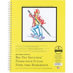 Bee Paper Company Pen Sketchers Pad, 3.5 by 5.5-Inch