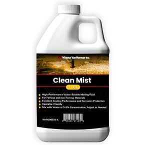WVN Clean Mist | Ultra-Concentrated Misting Coolant for Cutting and Machining | Advanced Fully Synthetic Fluid (1 Quart)