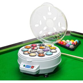 Pool Ball Cleaner - Automatic Billiard Ball Polisher, Can Quick Cleaning of Billiard Balls, for Billiards and Snooker (16 Balls), 110v 180w