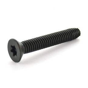 5/16-18 x 1 1/4 Flat Head Floorboard Thread Cutting Screws (100 pcs) Type F, (Star - Six Lobe Drive), Black Phosphate Finish, Countersunk, T-40 Drive (Carton: 100pcs) Alloy Steel