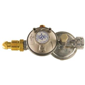 Cavagna Group 52-A-490-0003 Dual Stage Regulator Type 524AS, Horizontal Vent, Overpressure Protection Device, Zamak