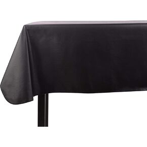 Yourtablecloth Heavy Duty Vinyl Rectangle or Square Tablecloth – 6 Gauge Heavy Duty Tablecloth – Flannel Backed – Wipeable Tablecloth with Vivid Colors & Many Sizes 52 x 108 Royal Blue