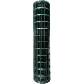 Nuvo Iron Welded Wire Fence Mesh - Rectangular Mesh 3' x 50' - Green Vinyl PVC Coated