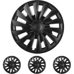 for Tesla Model Y Wheel Cover 19 inch, Replacement Sport Hubcaps Rim Protector, Purple and Black Wheel Rim Covers, 4 PCS