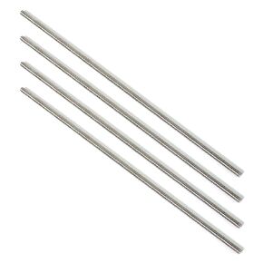 Stainless Steel Fully Threaded Rod, 1/4" -28 Thread Size, 12" Length, Right Hand Threads, 4 Pieces