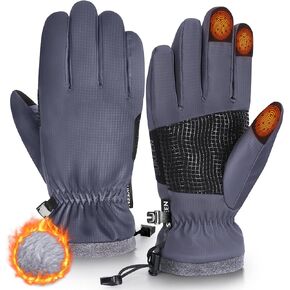 Sukeen Windproof Winter Gloves Men Women Warm Ski Gloves for Cold Weather Anti-Slip Touchscreen Snow Gloves Cycling Running