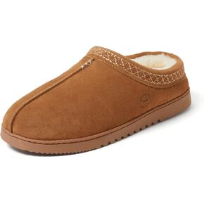 Dearfoams Men's Suede Indoor Outdoor Clog Slipper