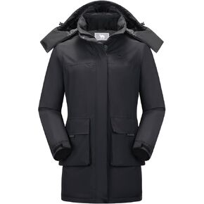 CAMELSPORTS Women's Waterproof Ski Jacket Warm Winter Coat Hooded Outdoor Windbreaker Mountain Snowboarding Jacket