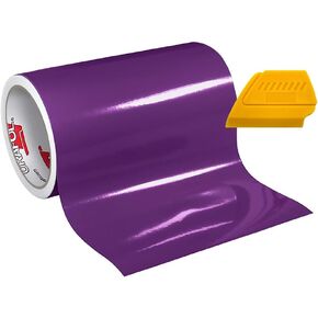 VViViD ORACAL 651 12x 20ft Gloss Vinyl Choose Color Solvent-Based Adhesive-Backed Calendared Wrap Decals (Black) w/Yellow Detailer