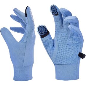 Running Gloves, Warm Gloves Touch Screen Winter Lightweight Windproof Gloves for Cycling, Biking, Sports - Non-Slip, Elastic Cuff - Gloves for Women Men Cold Weather