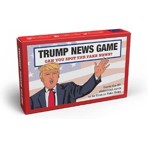 Bubblegum Stuff Trump News Game - Guess The Fake News Trump Quote Comedy Card Game - Suitable for Family, Kids, Teenagers & Adults