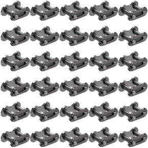 OIIKI 5 PCS Roller Chain Offset Link #41, Steel Alloy Master Connector Link, Heavy Duty Crank Link Suitable for Motorcycle, Bike, Home and Industrial Machinery, Sports Utility Vehicles