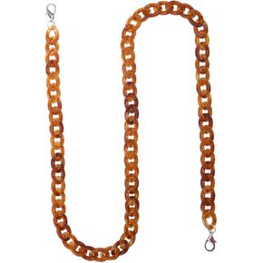 GALPADA Acrylic Purse Strap Oval Acrylic Chain 23.6"/60cm Resin Purse Strap Replacement Chain Strap Acrylic Chain Link