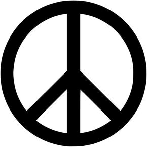Peace Sign Symbol [Pick Any Color] Vinyl Transfer Sticker Decal for Laptop/Car/Truck/Window/Bumper (3in x 3in, Turquoise)