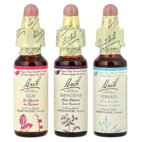 Bach Original Flower Remedies, Get it Done Kit, for Motivation (Non-Alcohol Formula), Natural Homeopathic Flower Essence, Vegan, 3 x 10ml Droppers