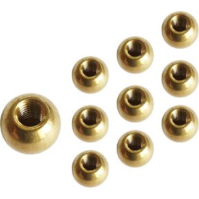 10 PCS M6 15MM Brass Ball Coolant Nozzles Screw Lock for CNC Lathes, Milling Machines, Machine Tools, Stone Bending Machines and Jewelry Carving Machines Brass Ball Coolant Nozzles (HTYQ-15-M6)