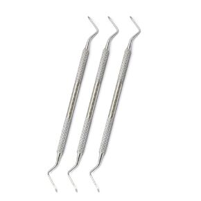 OdontoMed2011 DENTAL HEIDBRINK 2-3 ELEVATORS ROOT TIP PICK DOUBLE ENDED GRAFTING 3 PIECES INSTRUMENTS ODM