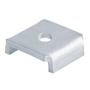 10PCS U-Saddle Strut Washer for 1-5/8" Strut Channel, Flat Square Washer Accept 3/8" Bolt, 5.6mm Thickness
