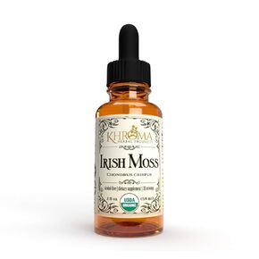 Organic Irish Moss - 2 oz in Glass Bottle - Khroma Herbal Products - Organic Sea Moss