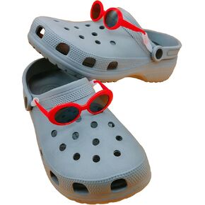Sunglasses for Croc Shoe Charms, Funny Sunglasses for Clog Charms, Cute Croc Charms Sunglasses for Shoe Decoration, Cool Gifts Croc Attachment Shoe Accessories for Boys, Girls, Kids and Adults