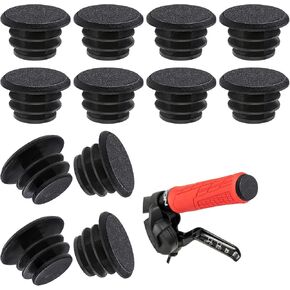 12 Pieces Bike Handlebar End Plugs, Bike Cable End Caps Black Plastic Bike Handlebar End Caps Bicycle Bar End Plugs for Road Mountain Bike Most Bicycle Grip in Saudi Arabia