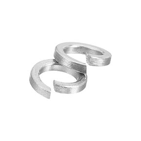 uxcell 10 Pcs Spring Lock Washer, M18 Split Lock Washer Assortment 304 Stainless Steel Lock Washers for Screws Bolts Nuts, Silver