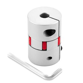 XIKE D45 L65 10mm to 12mm Aluminum Shaft Coupling, Flexible Spider Coupling 5x5mm Connector Flexible Coupler for 3D Printer CNC Machine and Servo Stepped Motor(1 Pack).