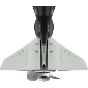 QuickMarine Boat Hydrofoil Stabilizer for Marine Outboard and Sterndrive Motors made of PA66 Plastic Grey