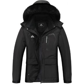 MOERDENG Women's Ski Jacket Waterproof Warm Winter Coat Hooded Snowboarding Jacket Versatile for Hiking & Winter Activities