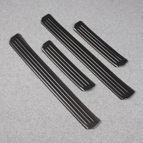 Beautost Fit for Mazda CX-50 CX50 2024 2025 Outside Door Sill Scuff Plate Guard Cover Trims (Black) in Saudi Arabia