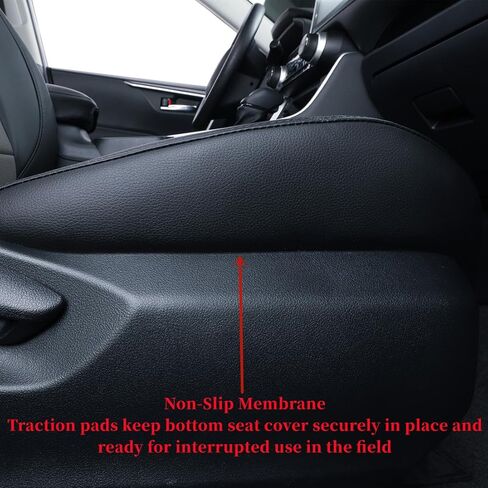 Coverdream أغطية مقاعد السيارة الملائمة المخصصة لسيارة Toyota Prius L,LE,XLE,Limited,LEco,Nightshade 2016 2017 2018 2019 2020 2021 2022، واقي مقعد جلدي بتغطية كاملة (مجموعة كاملة، أسود) in Saudi Arabia