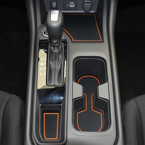 Cup Holder Inserts Coaster for Nissan Sentra Accessories 2020 2021 2022 2023 2024 Cup Holder Liners Center Console Silicone Cup Mat Pad Interior Decoration(4pcs Sets,Black Trim) in Saudi Arabia