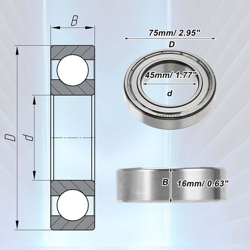 ACROPIX 6009ZZ الكرات الأخدود العميق محامل مشحم P5 45X75X16mm الفضة لهجة 1 قطعة ختم معدني مزدوج سيارة سكوتر عجلة التزلج العالمي in Saudi Arabia