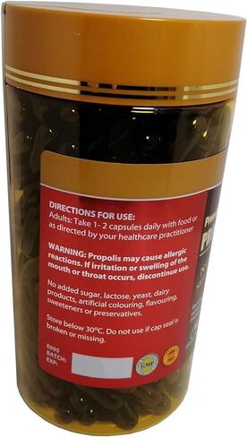 Naro Bee Propolis Extract 2000mg Premium Eucalyptus Dark 365 Capsules Australian Made in Saudi Arabia