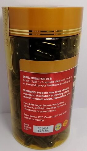 Naro Bee Propolis Extract 2000mg Premium Eucalyptus Dark 365 Capsules Australian Made in Saudi Arabia