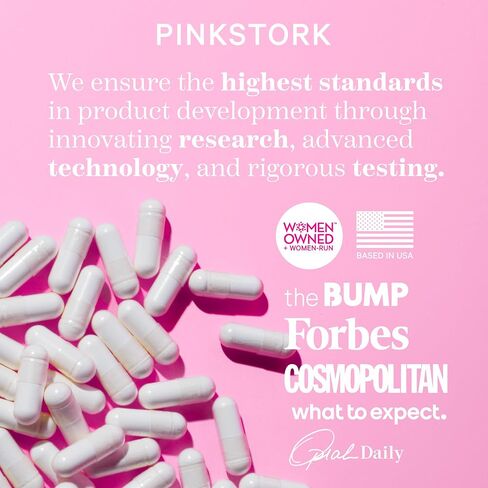 Pink Stork Myo-Inositol & D-Chiro Inositol Supplement | Hormonal Balance & Ovarian Support | 40:1 Ratio - 90 Capsules in Saudi Arabia