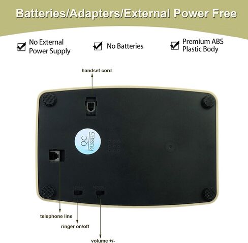 هواتف الاتصال الهاتفي الأحمر Benotek 1980'S الكلاسيكية القديمة الطراز الرجعية الهاتف الثابت مكتب الهاتف خط واحد هاتف حبالي المنزل مكتب مدرسة فندق in Kuwait