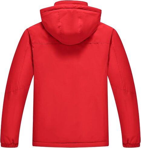 TBMPOY Men's Winter Ski Jacket Waterproof Warm Snow Insulated Coat Fleece Lined Snowboard Hooded Raincoat in Saudi Arabia