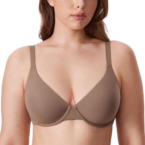 حمالة صدر نسائية من DELIMIRA Inbarely Plus يغرق التغطية الكاملة بالإضافة إلى حجم حمالات الصدر غير المبطنة Underwire in Kuwait