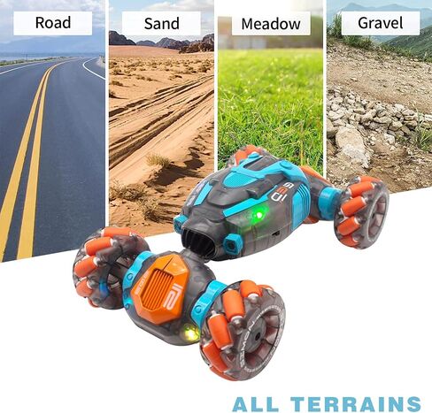 التحكم عن بعد تويست سيارة لفتة الاستشعار RC سيارات حيلة 360 درجة دوران 4WD ألعاب سيارة للأطفال الذين تتراوح أعمارهم بين 7-14 سنة تحويل السيارة مع أضواء الموسيقى للبنين الفتيات هدايا عيد الميلاد (الوردي) in Saudi Arabia