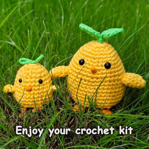 LEIISSURREE Animal Crochet Kit of 7 Colorful Mice, Beginner Crochet Kit for Adults, Animal Crochet Kit for Beginners, Beginner Crochet Kits with Step-by-Step Video Tutorials, DIY Crochet Kit in Kuwait