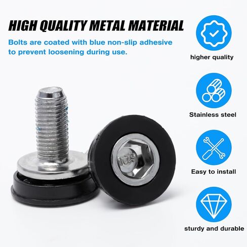 Bike Hex Crank Arm Fixing Bolts, Crank Arm Bolt 8mm, Bike Crank Bolts, Bicycle Crank Screw, Bike Crankset Bolt, Bicycle Bottom Bracket Axle Bolts for Bicycle Square Hole M8 in Saudi Arabia