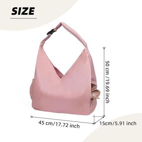 Large Yoga Gym Bag for Women Sport Duffel Bag with Hide Yoga Mat Holder and Shoe Compartment Travel Tote Bag with Wet Pocket in Saudi Arabia